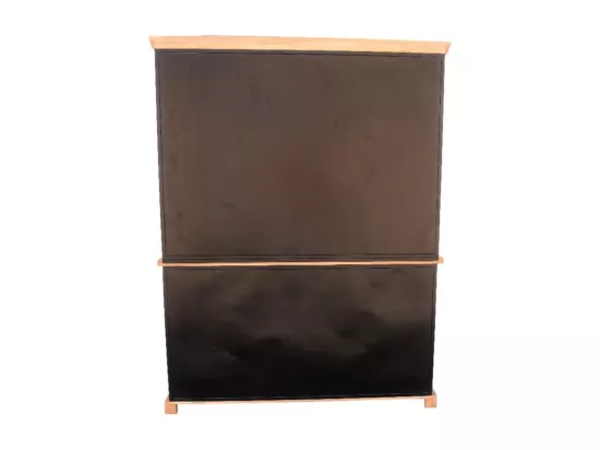 Vaisselier grand modèle Bakou portes coulissantes manguier et métal
