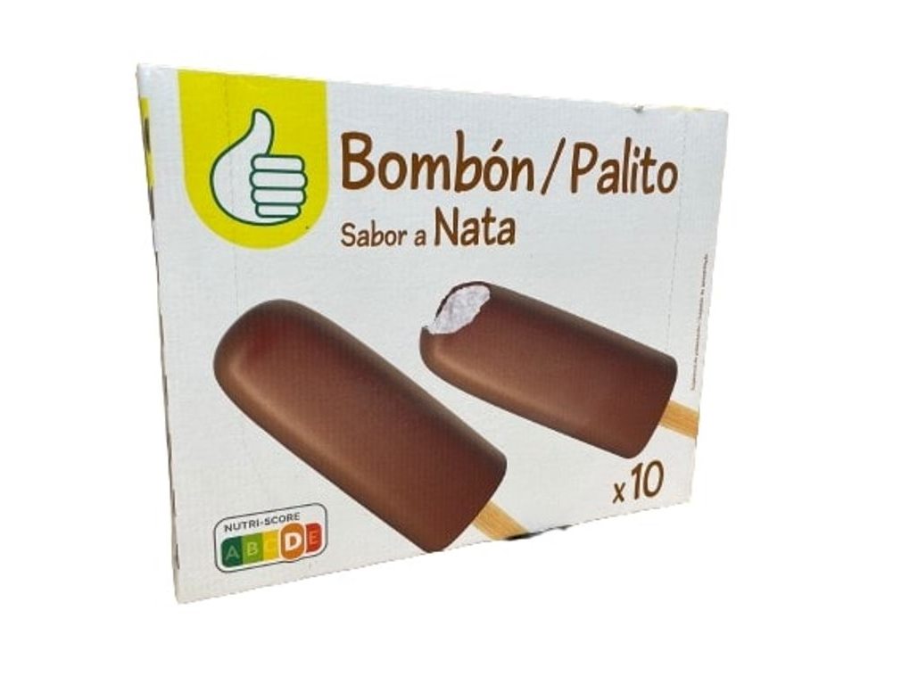 GELADO PALITO POLEGAR NATA E COBERTURA CACAU 10X75ML