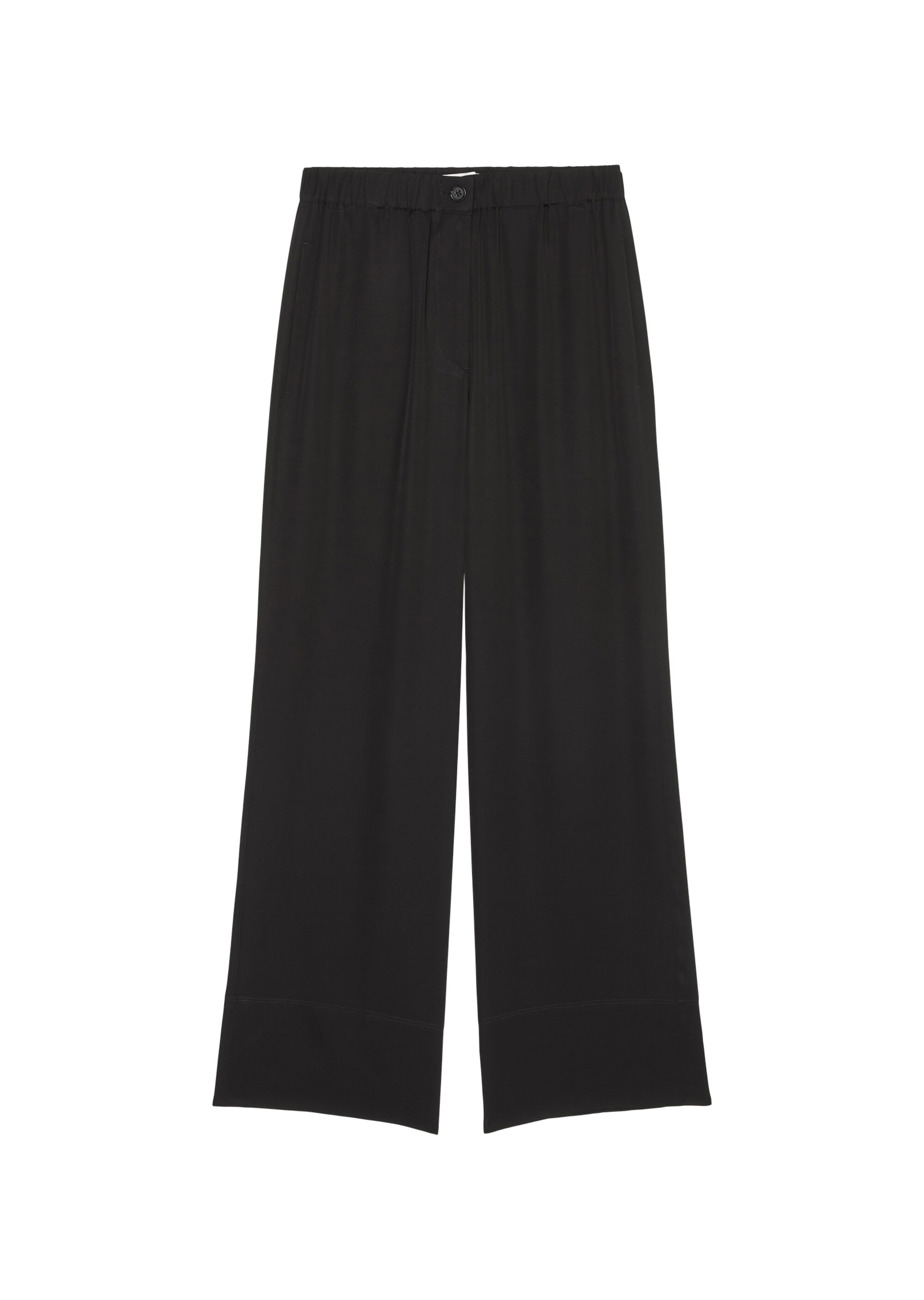 Fließende Wide Leg Pantsaus Viskose-Twill