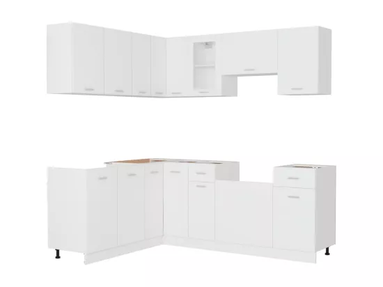 Ensemble de meubles de cuisine 11 pcs Blanc Aggloméré