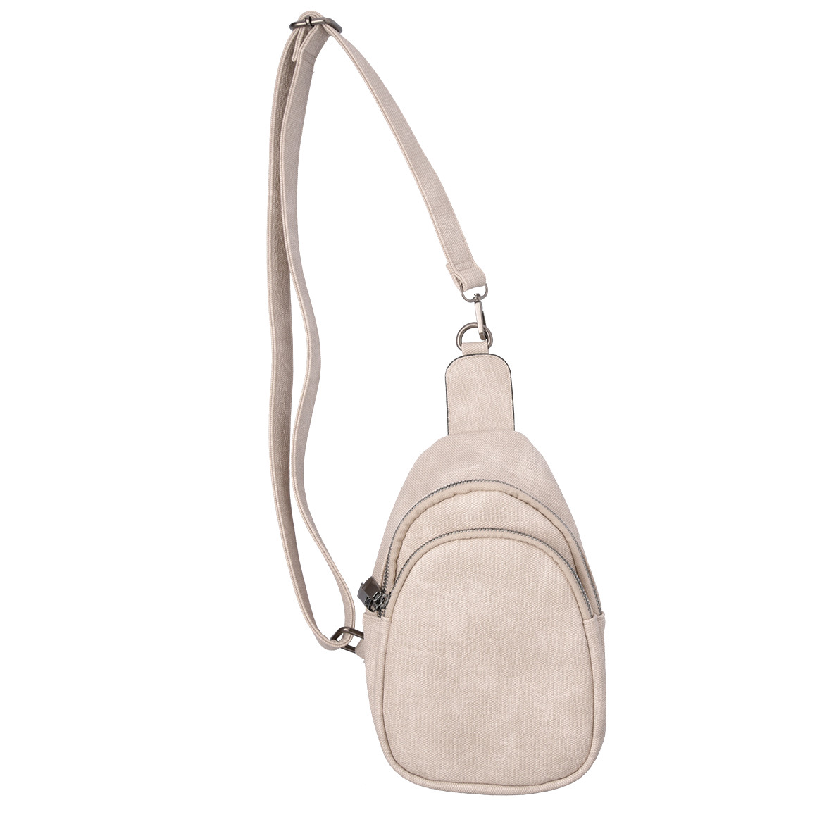 Gina Benotti Damen Tasche in Denim-Optik beige