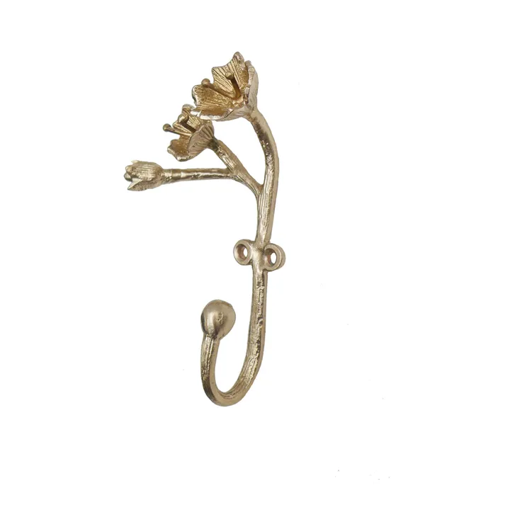 Doing Goods Patère en laiton mat Ava Blossom | Gold