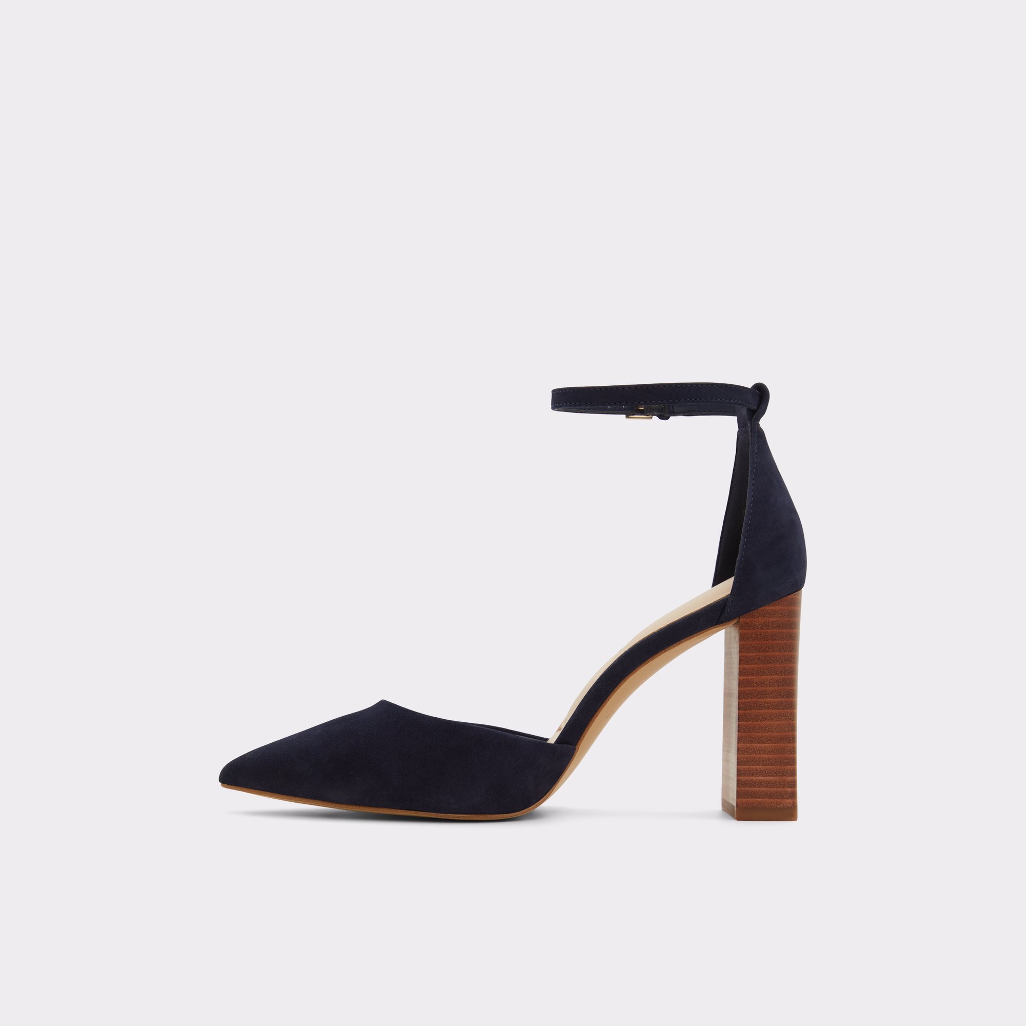 Millgate Navy Women Block Heels
