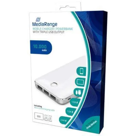MediaRange Powerbank Mobiles Ladegerät 10.000 mAh