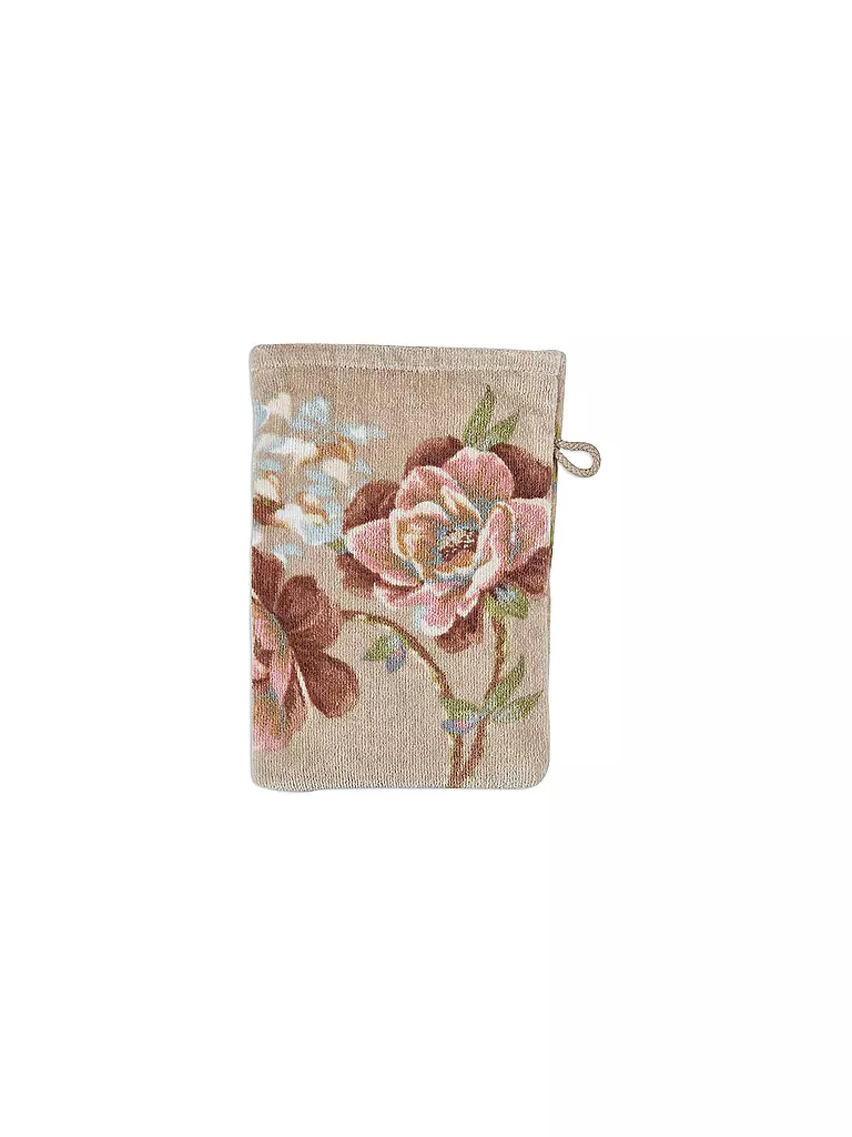 PIP STUDIO Waschhandschuh 16x22cm SECRET GARDEN Khaki  hellbraun