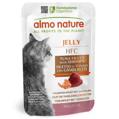 Almo Nature HFC Jelly Thunfisch & Garnelen Adult Beutel 55g