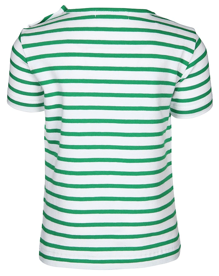 T-Shirt MÜLLAUTO MAMPFI in weiß/grün gestreift