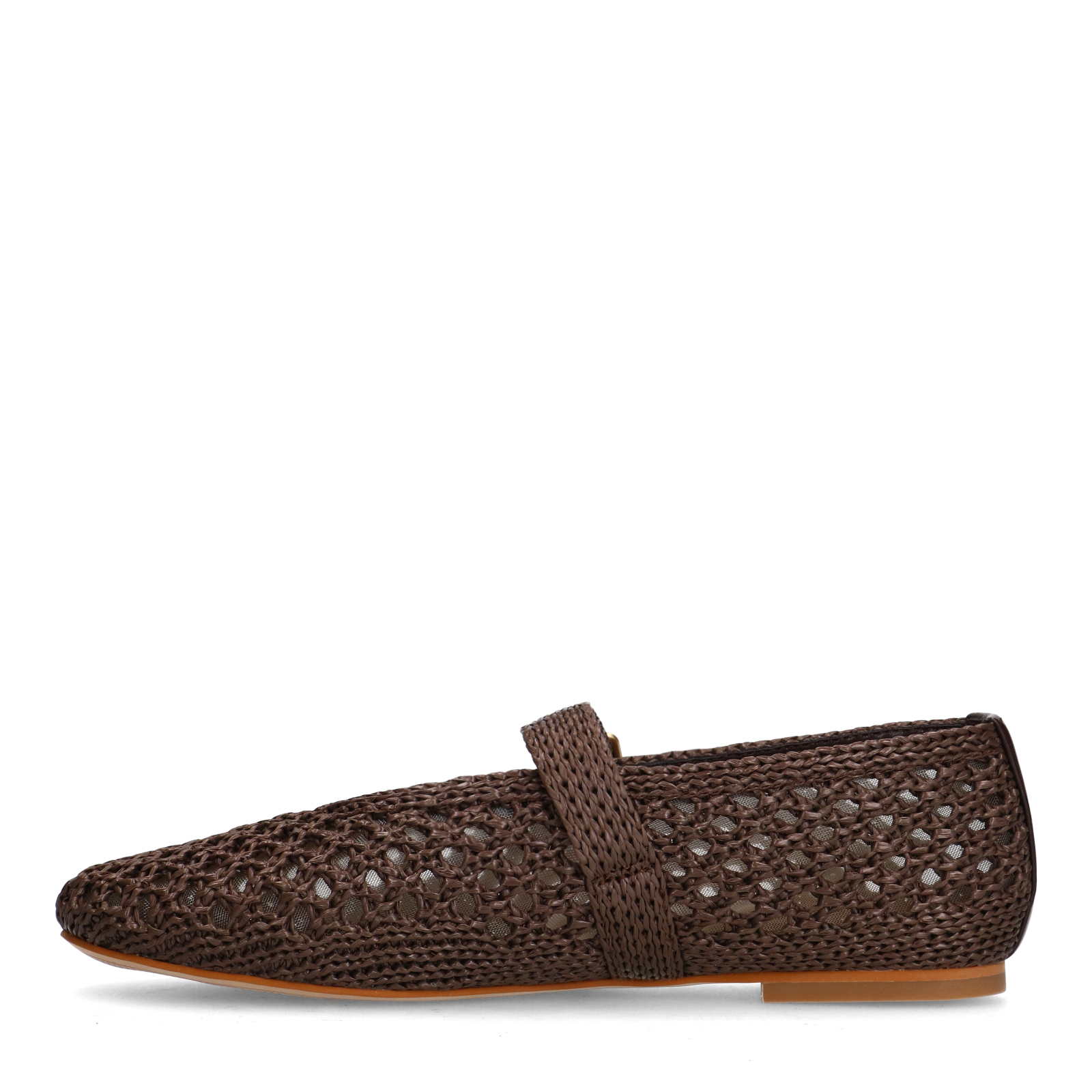 Bruine raffia ballerina's