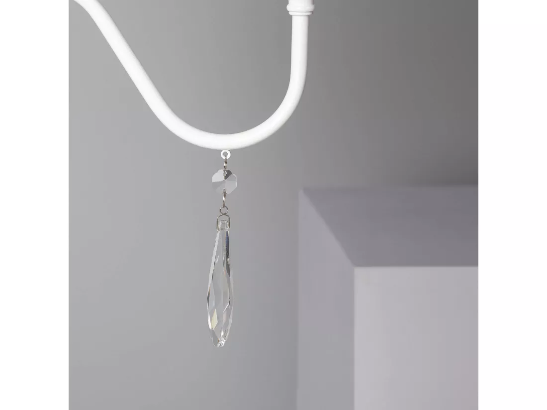 Lustre Métal et Tissus Zuri Marron