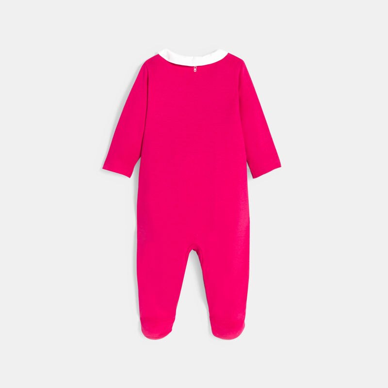 Dors-bien interlock fraise rose bébé fille Rose