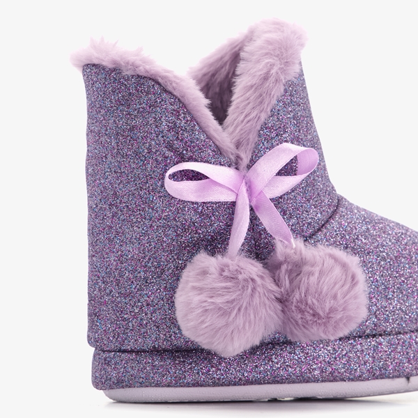 Thu!s meisjes pantoffels met glitters paars