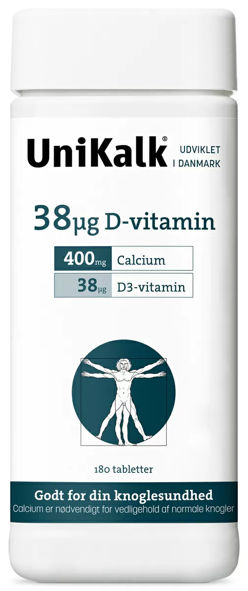UniKalk 38µg D-vitamin- 180 tabl.