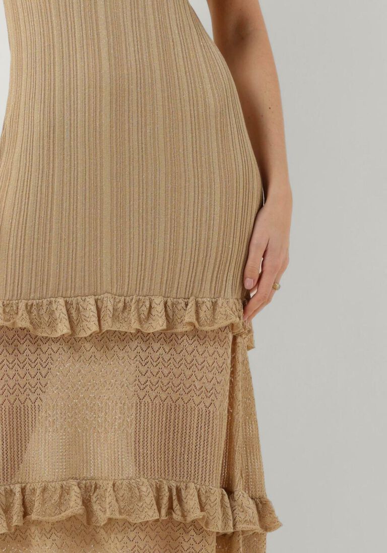 LIU JO gouden liu jo maxi jurk romantic party lux dress