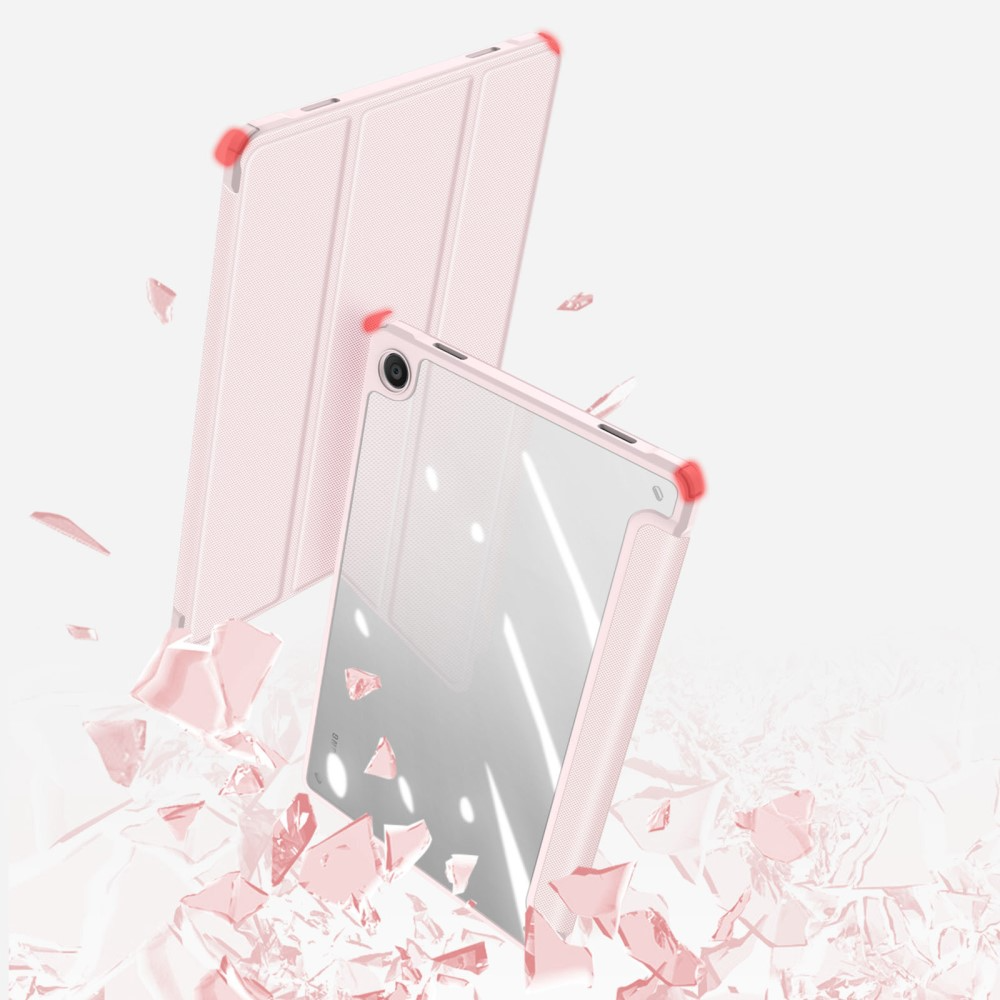 Samsung Galaxy Tab A9  Plus Leder Tasche Smart Cover Schutzhülle - Rosa