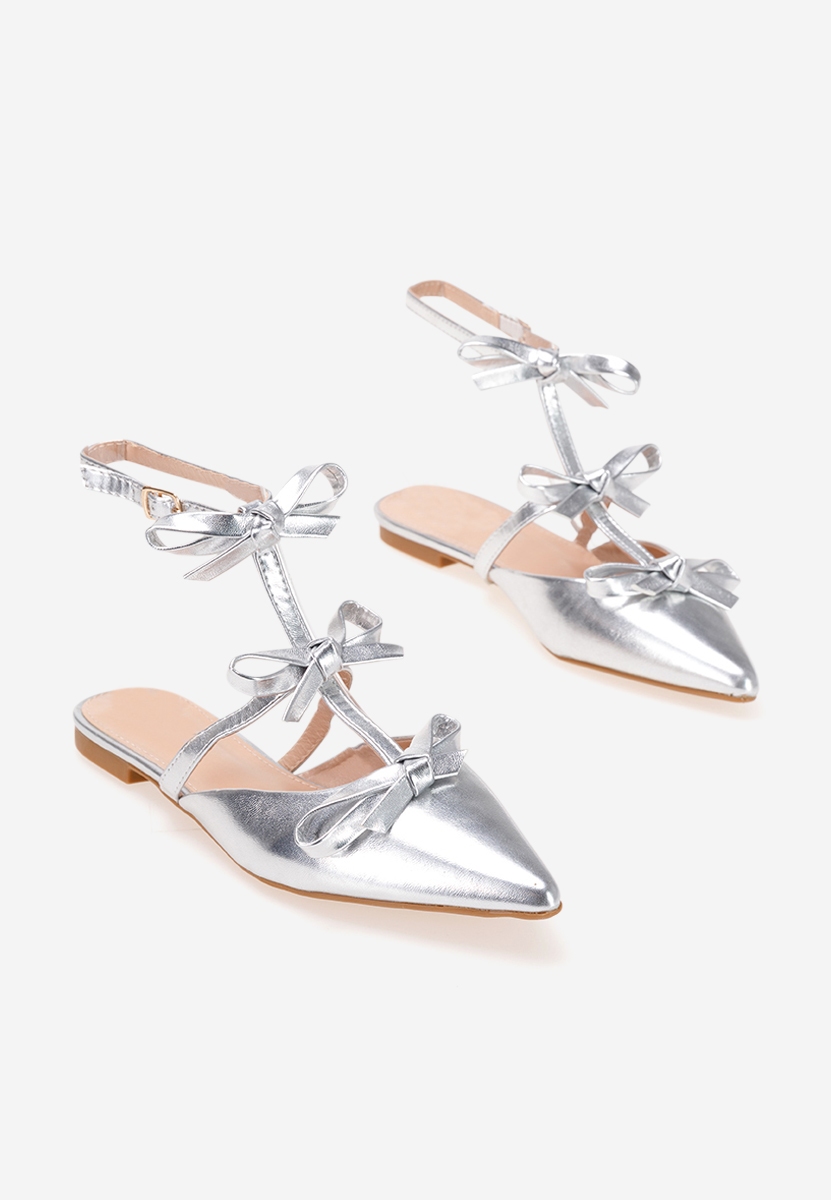 Ballerines à bride argent Ancisa