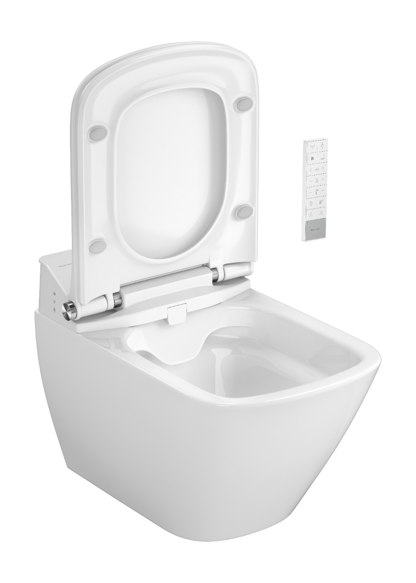 Plazan Genera Comfort Square douche wc randloos met softclose zitting
