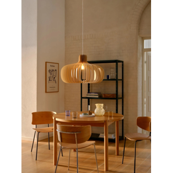 Nordlux hanglamp Hazo naturel hout ø 65,5 cm - 60W - E27