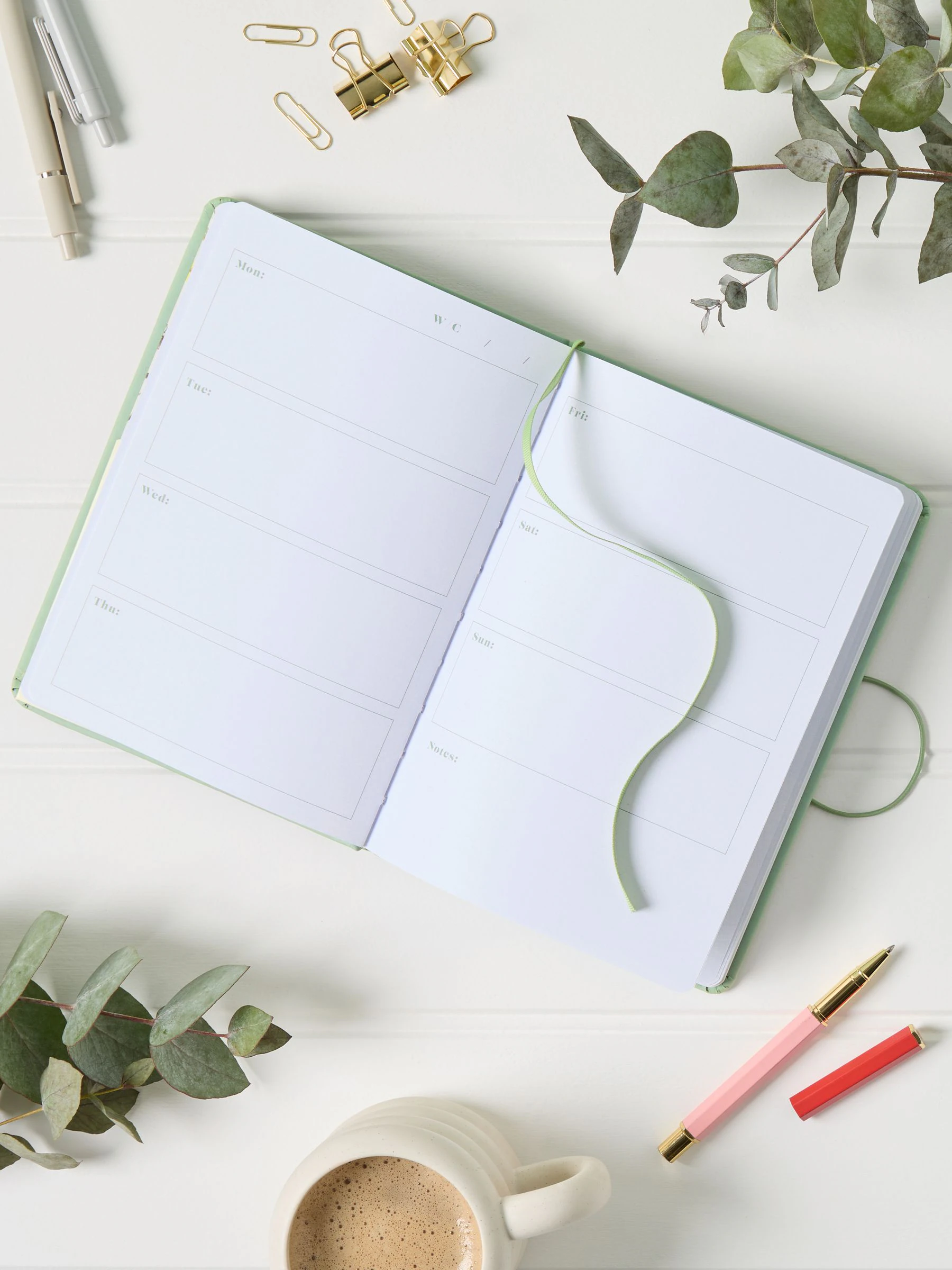 Country Butterfly A5 Ongedateerde Weekplanner