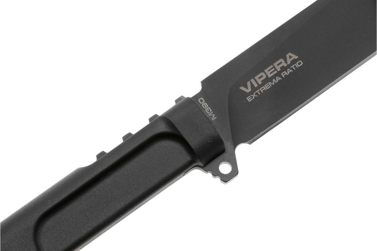 Extrema Ratio Vipera 04.1000.0484/M3/BLK/BLK, Black M390, Black Forprene vaststaand mes