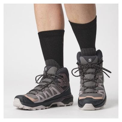 Chaussures de Randonnée Femme Salomon X Ultra 360 Mid GTX Violet Gris