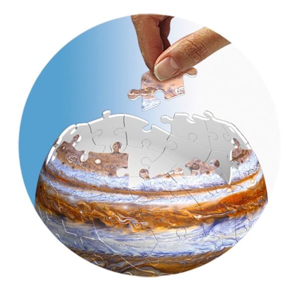 Ravensburger 3D Puzzle Planetensystem 11668 - Planeten als 3D Puzzlebälle - Sonnensystem für Kinder - 522 Teile - ab 6 J