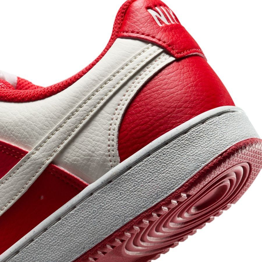 Nike Chaussures Court Vision Low Next Nature - Rouge/Blanc Cassé Femme