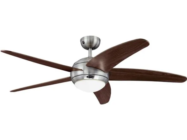 Westinghouse Bendan Loftsventilator 60 W (Ø x H) 132 cm x 360 mm Aluminium (børstet) med fjernbetjening, Med belysning