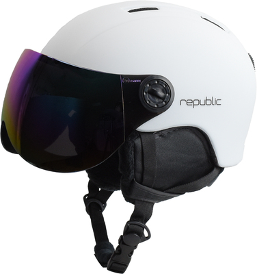 Republic R550V JR Skihjelm, Hvit