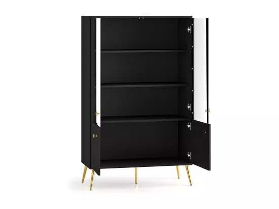 Vaisselier 4 portes Manoé Noir