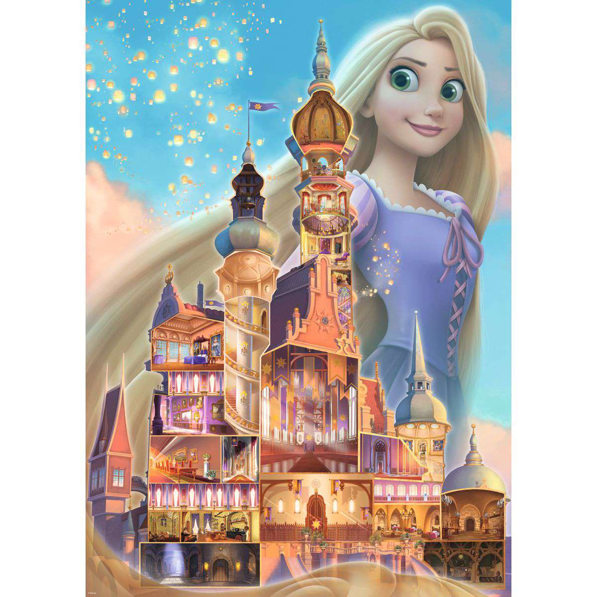 Ravensburger Spiel Disney Castles: Rapunzel