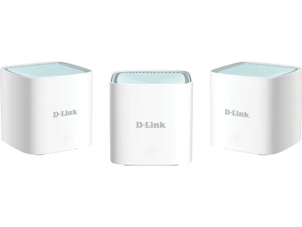 D-Link EAGLE PRO AI M15 - Wi-Fi-system - (3 routere) - op til 500 m2 - mesh 1GbE - Wi-Fi 6 - Dual Band