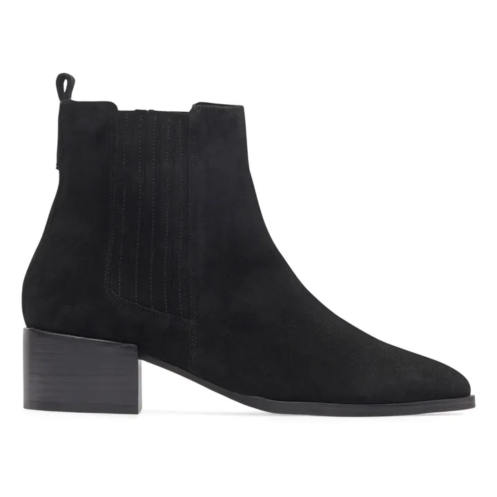 Rivecour Bottines Suède N°408 | Noir