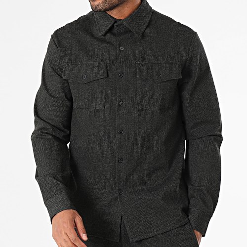Ensemble Surchemise Et Pantalon Jogging Gris Anthracite Chiné