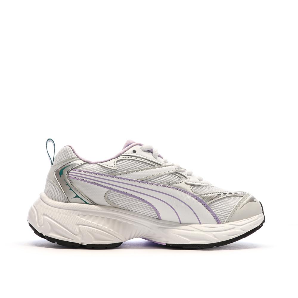 Puma Baskets Blanc/Violet Femme Puma Morphic