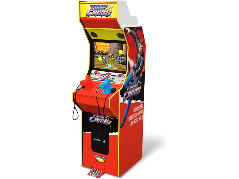 Arcade1Up Arcade-Automat Time Crisis Deluxe Spielautomat mit 4 Spielen aus der Bandai Namco Serie