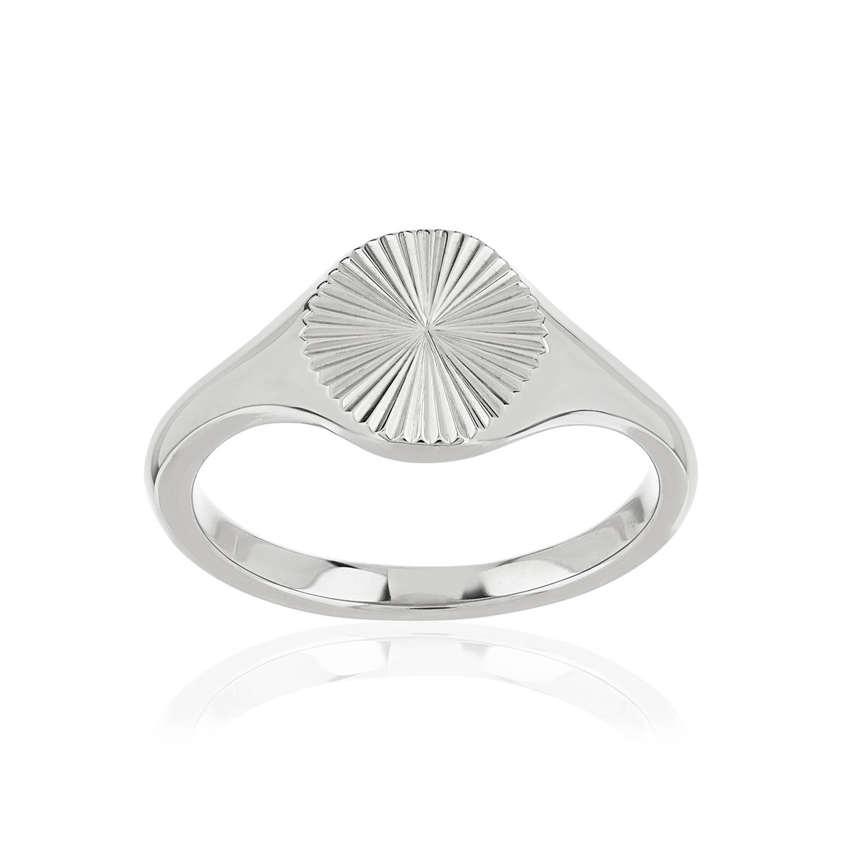 Bague acier blanc