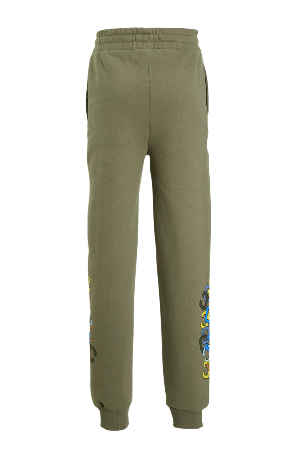 Coolcat joggingbroek Coby met printopdruk khaki