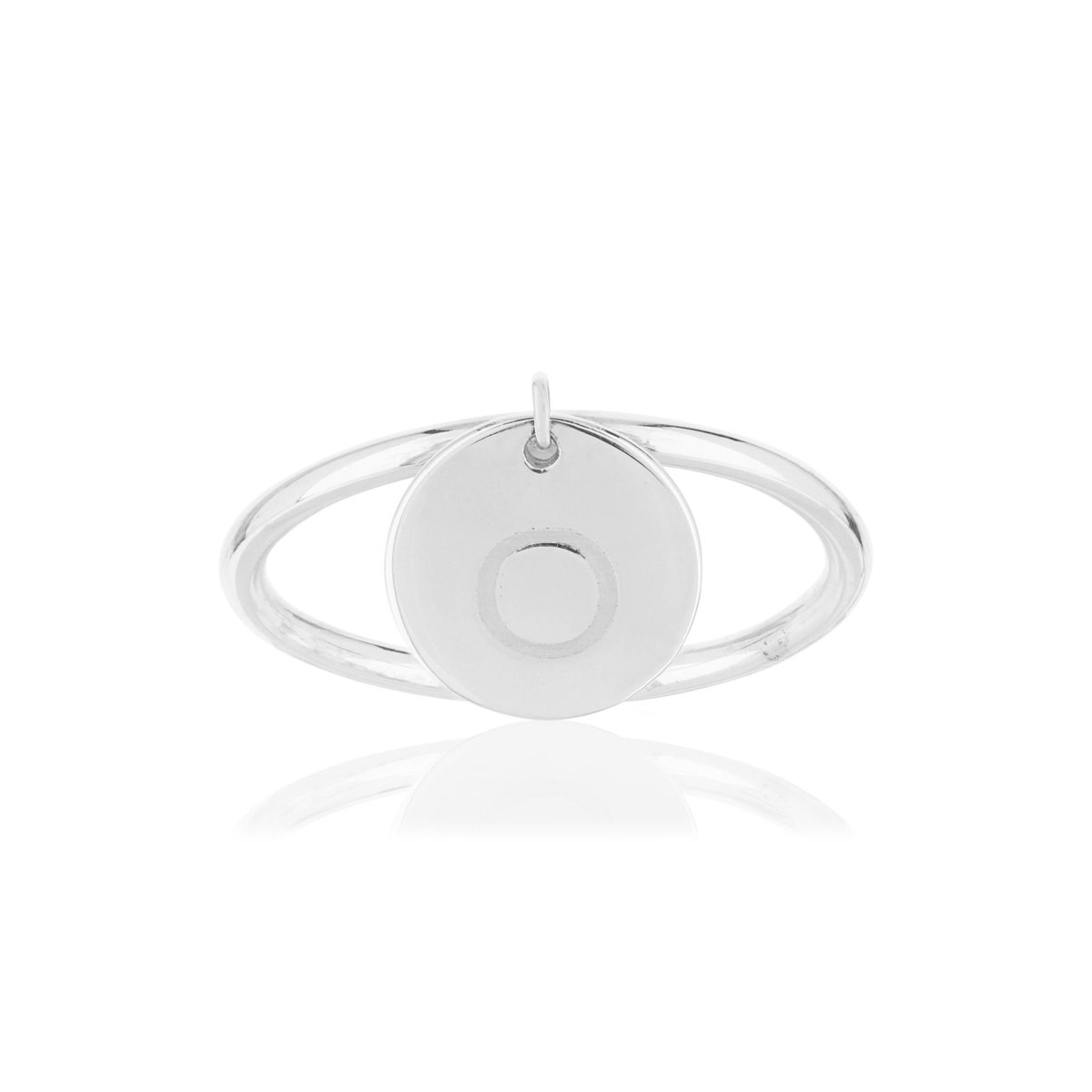Bague argent 925 médaille personnalisable
