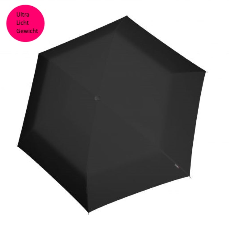 Knirps US050 Ultra Lichtgewicht Paraplu Black