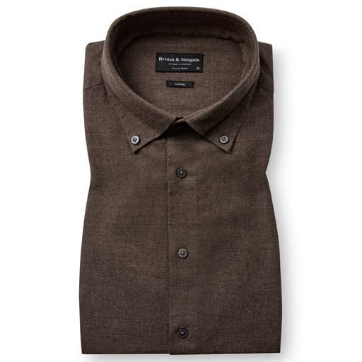 Bruun & Stengade Muriel Skjorte, Brown, L