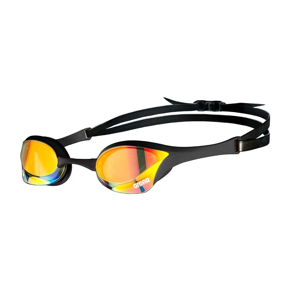Arena COBRA ULTRA SWIPE MIRROR - Lunettes de natation yellow copper/black