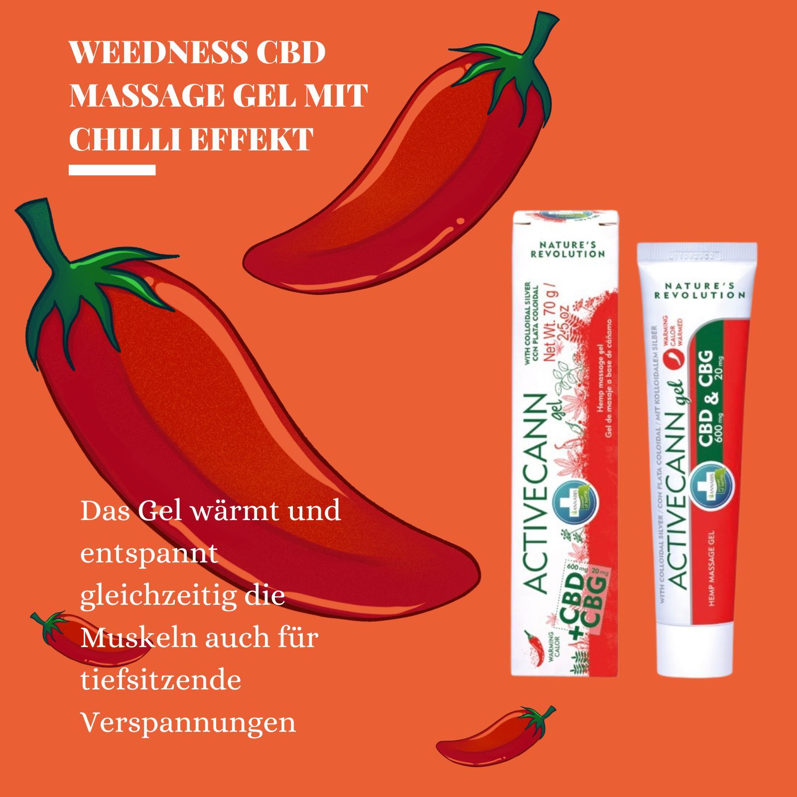 Weedness CBD Hot Massage Creme