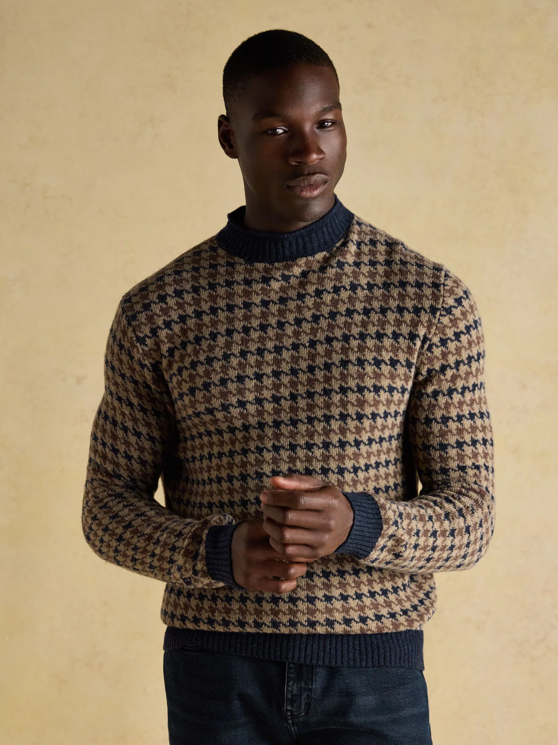 Ferguson Wool-Rich Houndstooth Jumper