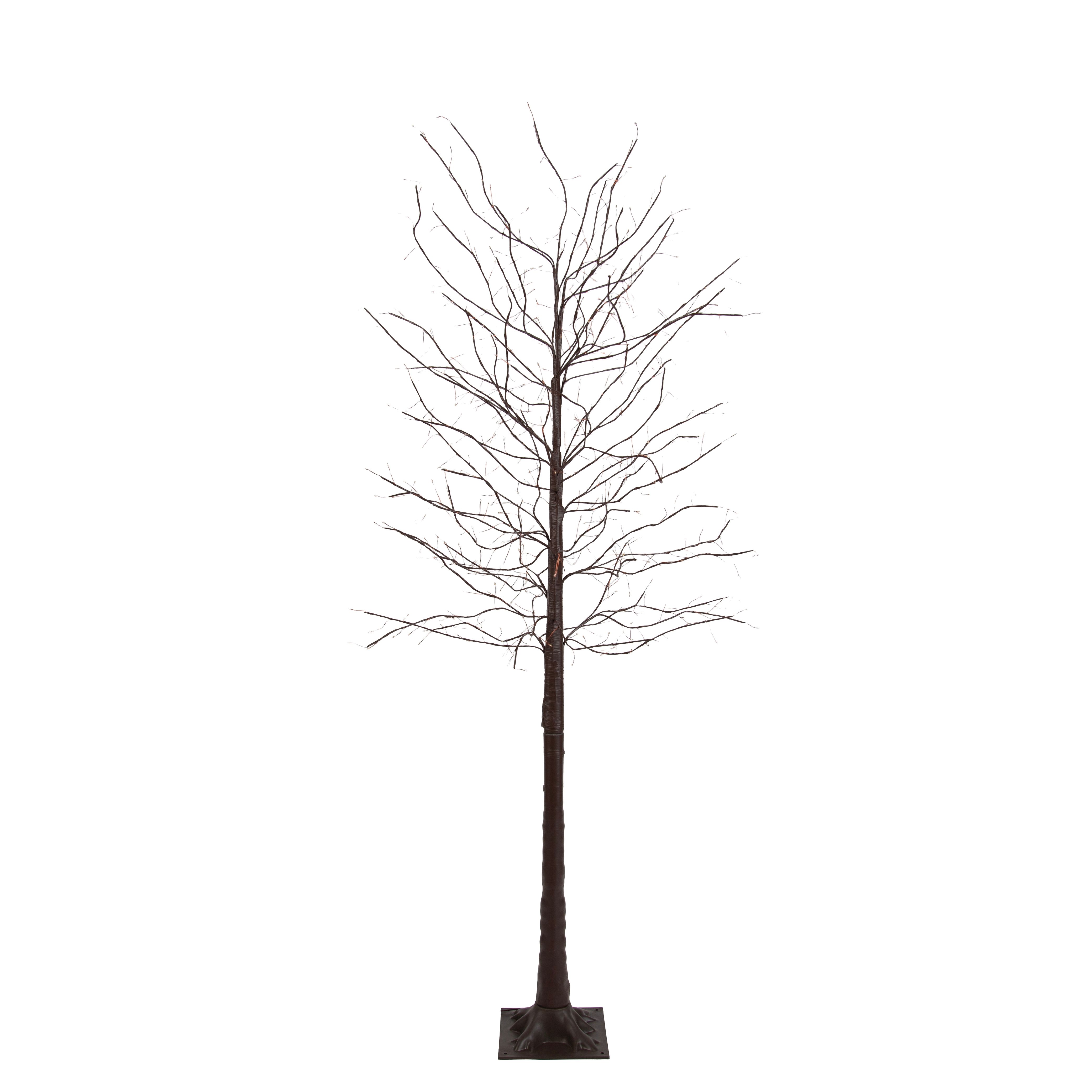 Kerst vloerlamp bruin boom 180cm incl. LED met timer IP44 - Ki