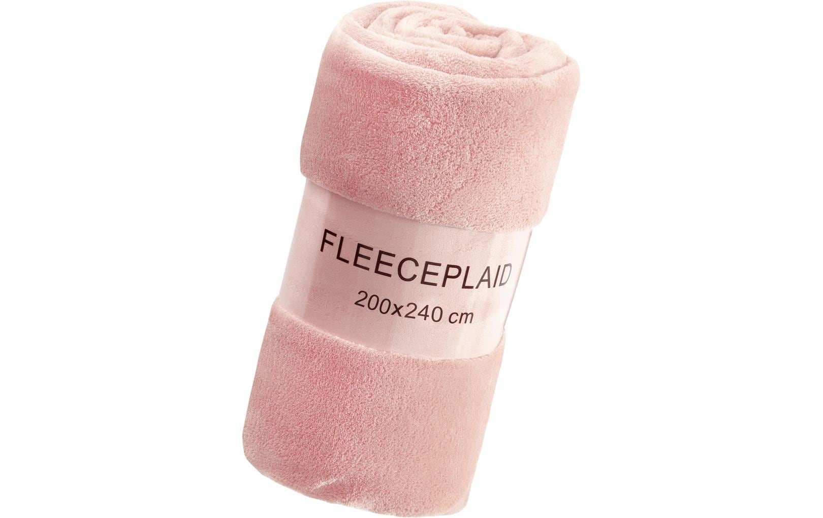 Decke Coral 200 x 240 cm, RoseFleecedecke, 100% Polyester