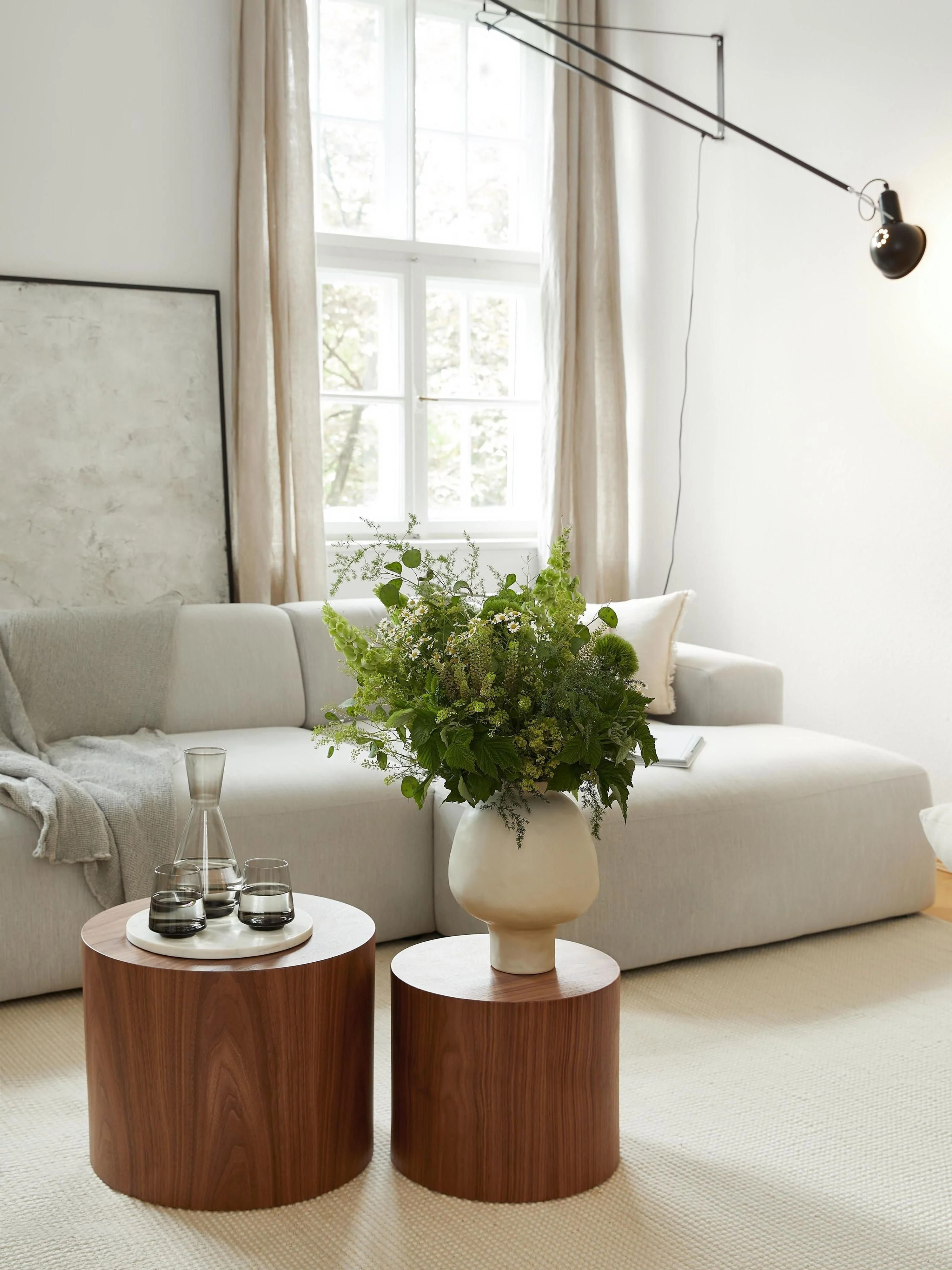Salontafel Dan van hout, 2-delig