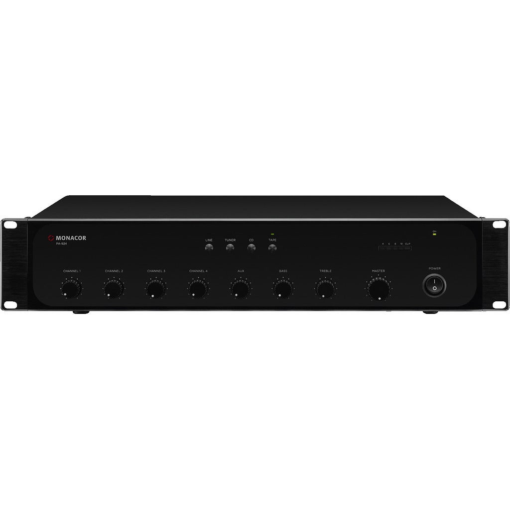 Monacor PA-924 mono mixing versterker 240W