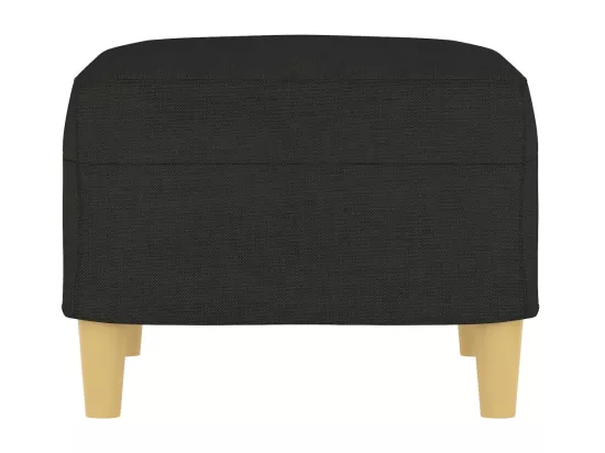 Repose-pied Noir 60x50x41 cm Tissu