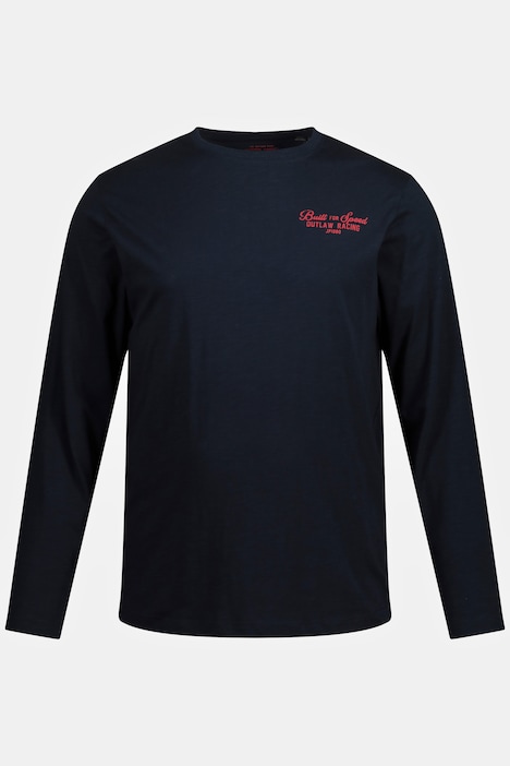 Langarmshirt, Rundhals, Prints, bis 8 XL