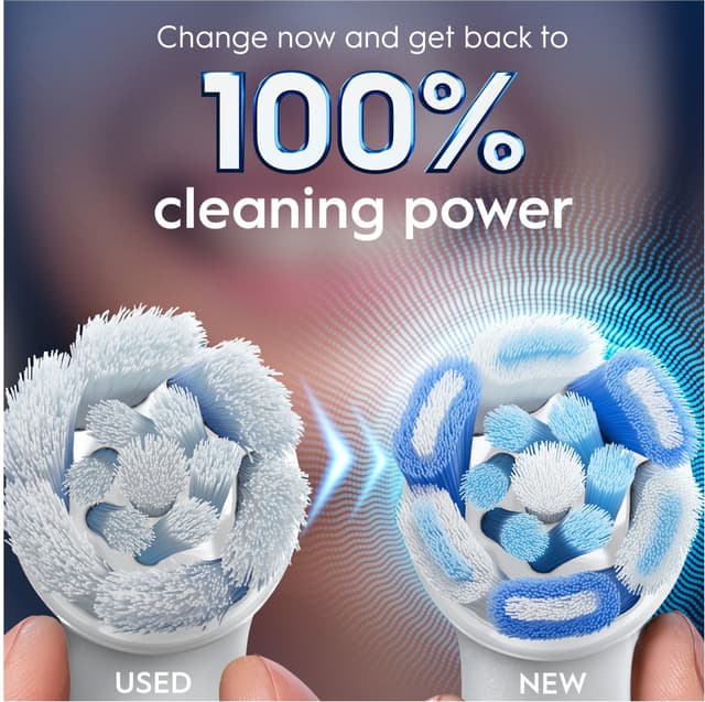 Oral-B iO Ultimate Clean tandbørstehoved 195546 6-stk (hvid)